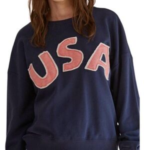 Navy USA Graphic Sweatshirt
